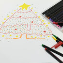 24pcs | box MACACO 24 Colors In Hard Box Head Brush Pen Triangle Water Color Markers