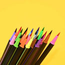 24pcs | box MACACO 24 Colors In Hard Box Head Brush Pen Triangle Water Color Markers