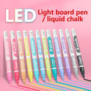12pcs | set LED Board Erasable Fluorescent Pen Highlighter Tip 2mm
