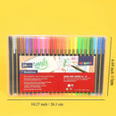 24pcs | box MACACO 24 Colors In Hard Box Head Brush Pen Triangle Water Color Markers
