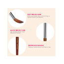 Kolinsky Acrylic Nail Brush With 100% Sable Hair | Size 14 | Color Red