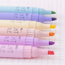 6pcs | Pack Dual Head Dual Color Highlighter Student Lesson Book Marker Pen | Painting Tools Set