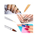 13 Pieces Nail Brushes for Acrylic Application Acrylic Nail Brushes Set Includes 6 Nail Painting Design Pen