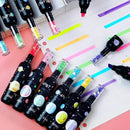 6pcs | Set Creative Wine Bottle Styling Planet Highlighter Student Stationery Marker Pen Kid