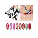 8 Pcs Nail Brush Pen Premium Upgrade Wood Handle | Gradient Painting Brush Set UV Gel Flower Drawing Pen Purple Wood