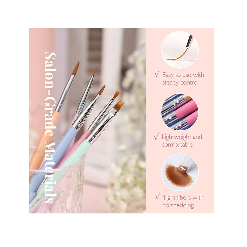 Nail Brush Set | Design Pen | Color Nail Art Brush 5pcs