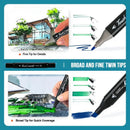 100 Colors Markers Set | Double Headed Marker Pen | Student Animation For Bookmark Manga Drawing Painting | School Art Supplies
