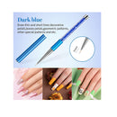 Nail Liner Brushes Set | Diamond Application | Sizes 5/7/9/11/20mm | 5 Units