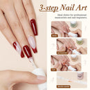 AZUREBEAUTY Dip Powder Liquid Set 15ml/0.5oz | 4+4Pcs Dipping Powder Base Top Coat, Activator, Brush Saver, Nail File Necessary Tools