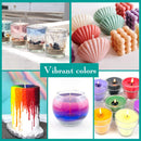 YRYM HT Candle Dye - 16 Popular Colors Candle Making Liquid Dye for Candle Making - Candle Color Dye for Candle Making, Safe | 16 Bottle