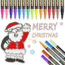 18 Colors Double Line Outline Metal Pen DIY Marker Pen Gifts For Boys And Girls