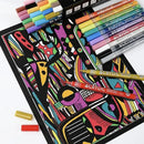 12 | 24 Colors Acrylic Markers Brush Pens For Fabric Rock Painting Pen Ceramic Glass Canvas DIY Card Making Art Supplies