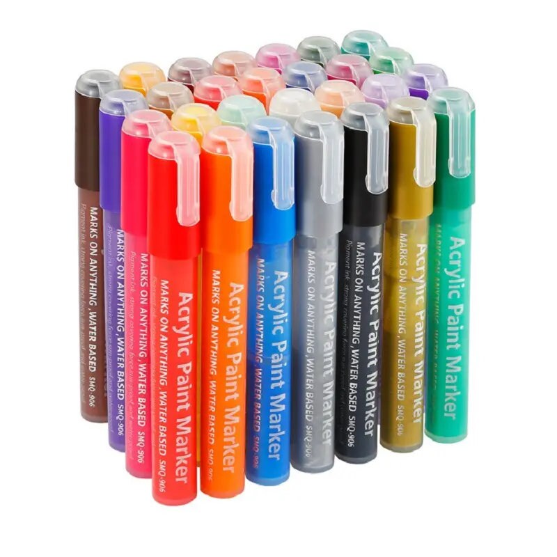 28 Colors Acrylic Marker Pen Set