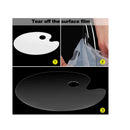 4 Pieces Paint Pallet Clear Premium Acrylic Paint Palette | Easy Clean Transparent Non-Stick Upgrade Paint Tray Palette