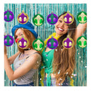 Wataya | 12 2.3 Inch Mardi Gras Ball Ornaments | Mardi's Unbreakable Hanging Ornaments