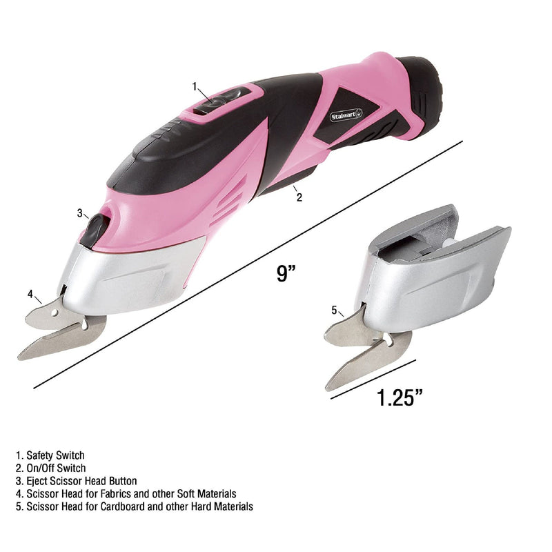 Unconditional | 75-PT1023 Cordless Electric Shears With Two Blades | Cloth Cutter | Leather | Carpets And Cardboard | Rechargeable Battery