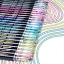 24 Colors Double Line Outline Pens | Self-Outline Metallic Markers Glitter Writing Drawing Pens