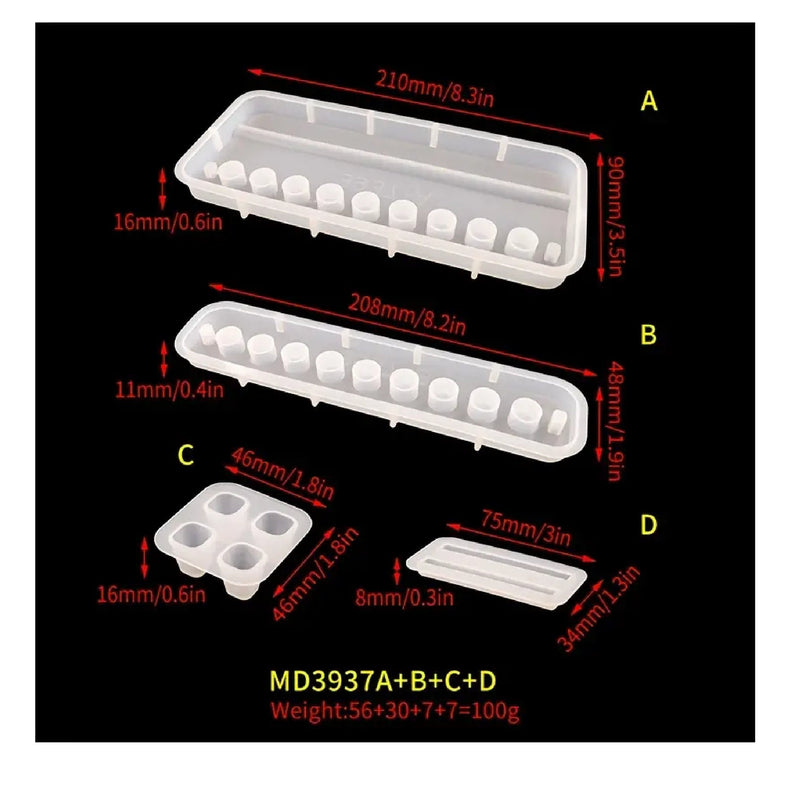 A Set Of Drop Shaped Glue Mold | Multifunctional Pen Holder