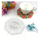 Resin Mold For Rose Coasters | Mom Coaster Silicone Molds For Epoxy Resin