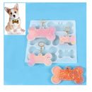 1 Piece Crystal Drip Mold | Dog Bone Pendant Keychain Mold