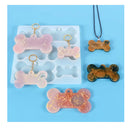 1 Piece Crystal Drip Mold | Dog Bone Pendant Keychain Mold
