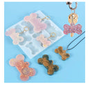 1 Piece Crystal Drip Mold | Dog Bone Pendant Keychain Mold