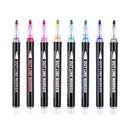 8/12/24 Colors Outline Markers Self | Double Line Self-Outline Metallic Pens