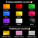 Liquid Chalk Markers | Emooqi 12 Pack Dry Erase Marker Pens For Chalkboards Signs | Car Windows | Blackboards | Glass | Bistro