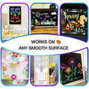 Liquid Chalk Markers | Emooqi 12 Pack Dry Erase Marker Pens For Chalkboards Signs | Car Windows | Blackboards | Glass | Bistro