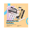 Dip Powder Nail Kit Starter | Dipping Powder for French Nails No Lamp Needed | Colors Nude Gray Pink 8