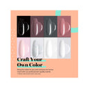Dip Powder Nail Kit Starter | Dipping Powder for French Nails No Lamp Needed | Colors Nude Gray Pink 8