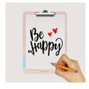 9 Piece Inspirational Word Stencil Set With Metal Open Ring