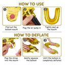 MIAHART I Love You Balloons Valentine Balloon Kit 12 Red Heart Foil Helium Balloons 60 Latex Balloons