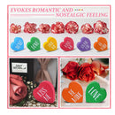 6 Heart Shaped Valentine's Day Wooden Signs | Home Decoration | Heart Shaped Conversation Posters | Heart Tiered Tray Decoration