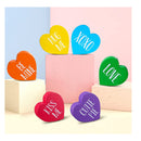 6 Heart Shaped Valentine's Day Wooden Signs | Home Decoration | Heart Shaped Conversation Posters | Heart Tiered Tray Decoration