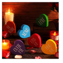 6 Heart Shaped Valentine's Day Wooden Signs | Home Decoration | Heart Shaped Conversation Posters | Heart Tiered Tray Decoration