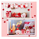 10 Piece Farmhouse Tiered Tray Decor | Mini Wooden Signs | Decoration For Valentine's Day