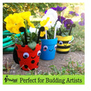 Pinwheel Crafts | Kids Potting Kit | Art Kit For Children From 4 To 6 Years | Comes With 3 Pots | 8 Paintings | 2 Brushes And Much More