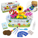 Paint & Plant Kids Gardening Set | With 10 Adhesive Templates I Flower Rowing Gardening Kit For Boys And Gifts For Girls