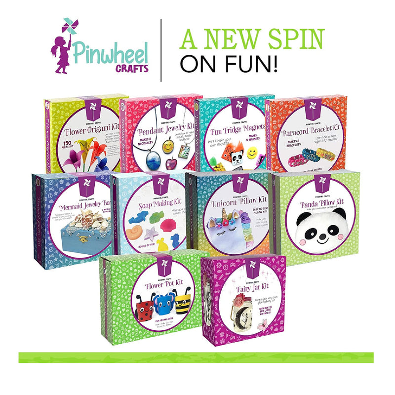 Pinwheel Crafts | Kids Potting Kit | Art Kit For Children From 4 To 6 Years | Comes With 3 Pots | 8 Paintings | 2 Brushes And Much More