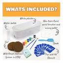 Paint & Plant Kids Gardening Set | With 10 Adhesive Templates I Flower Rowing Gardening Kit For Boys And Gifts For Girls