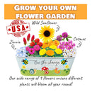 Paint & Plant Kids Gardening Set | With 10 Adhesive Templates I Flower Rowing Gardening Kit For Boys And Gifts For Girls