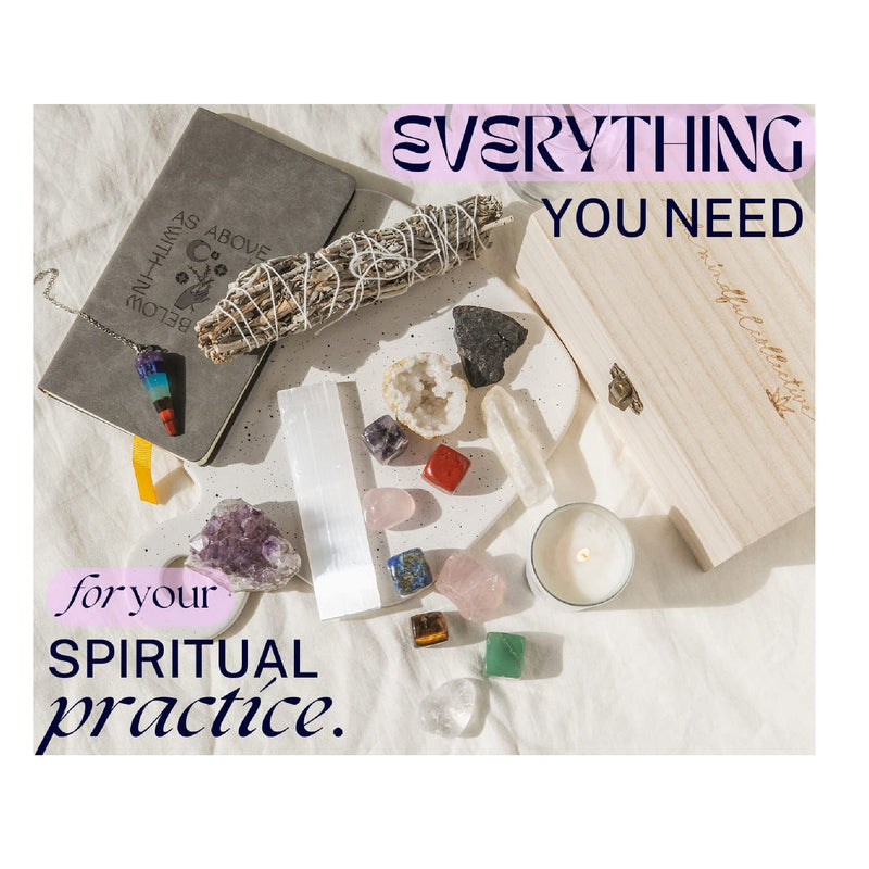 Healing Crystal Set | 17 Pieces | Real Crystals And Healing Stones | Crystal Box Of Chakra Stones