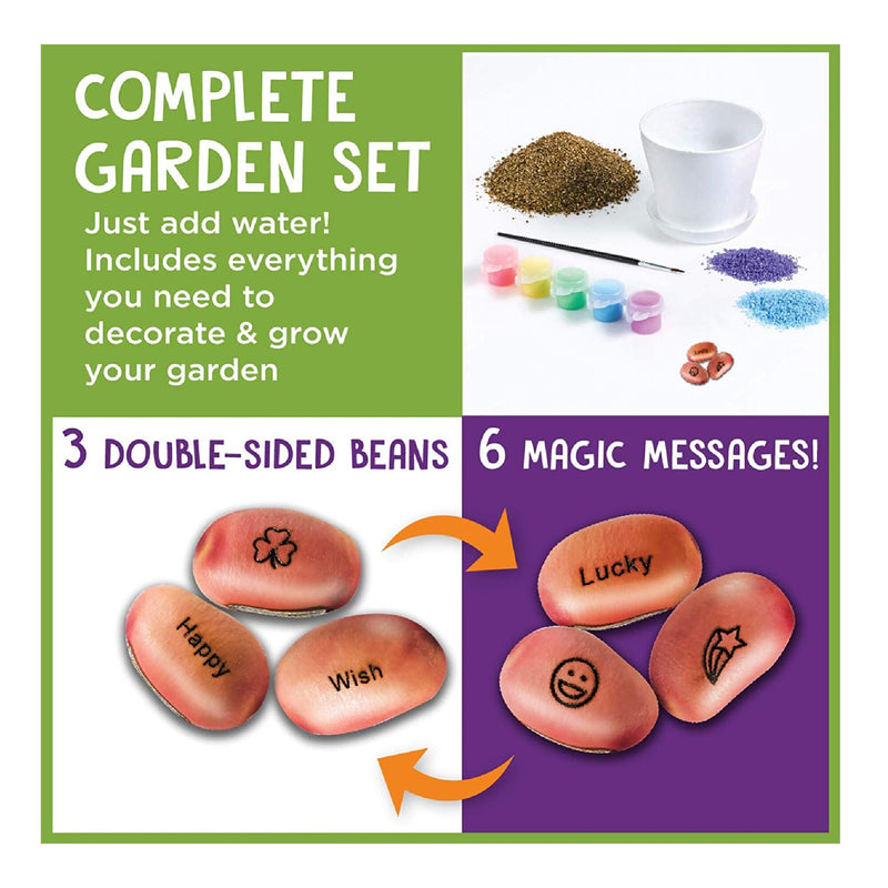 Children's Creativity Magic Bean Garden | Reveal & Grow Magic Messages | Nature And Garden Kit For Children