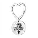 Creative | You ARE MY SUN | Stainless Steel Tag Pendant Keychain