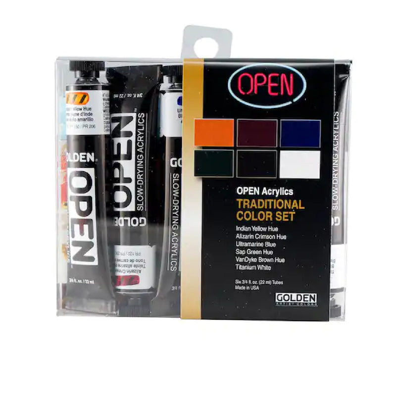 Open Acrylics Traditional Color Set 6