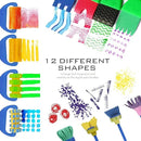 12pcs Painting Brushes For Kids | Washable Painting Sponge Brush For Toddlers Kids | For Early Learning DIY Toys Crafts Gifts