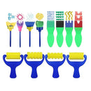 12pcs Painting Brushes For Kids | Washable Painting Sponge Brush For Toddlers Kids | For Early Learning DIY Toys Crafts Gifts