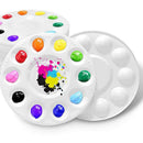 4pcs Round Colors Tray | Palles | Kids Can Place Cupcake & Paint Artwork | For Painting And Handcraft