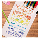 Hollow Painting Stencil With Decorative Border | 1 Unit | DIY Handmade Drawing Stencils Mold